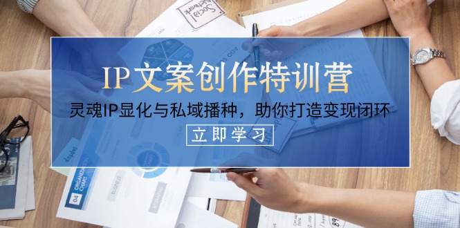 （14330期）IP文案创作特训营，灵魂IP显化与私域播种，助你打造变现闭环（14节课）-网创副业