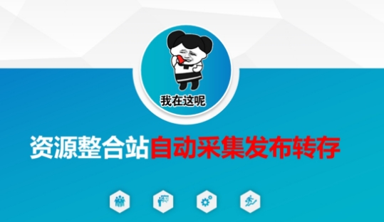 资源整合站自动采集发布转存,解放双手-网创副业