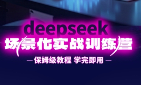 DeepSeek场景化实战训练营,保姆级教程,学完即用,手把手教你用DeepSeek提升效率-网创副业